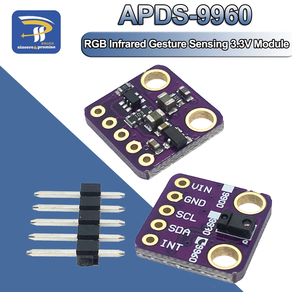 I2C IIC APDS 9930 APDS 9960 RGB y gesto Módulo sensor Breakout Arduino I2C IIC APDS 9930 APDS 9960 RGB y gesto Módulo sensor Breakout Arduino