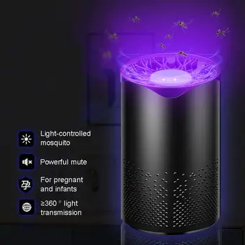

Home USB 5V Inhaled Mosquito Killer Fly Killers UV Lamp Electric Insect Trap UV LED Night Light Mosquito Repellent Lamp
