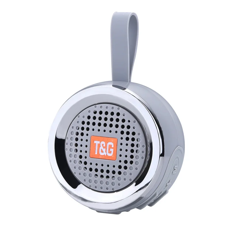 TG Bluetooth динамик портативный fm-радио TF карта MP3 радио Музыкальный сабвуфер мини динамик s для - Цвет: Серый