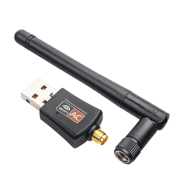 

Mini 5Ghz 2.4Ghz 600Mbps Wireless Dual Band 802.11ac USB WiFi Adapter RTL8811AU for Desktop/Laptop/PC