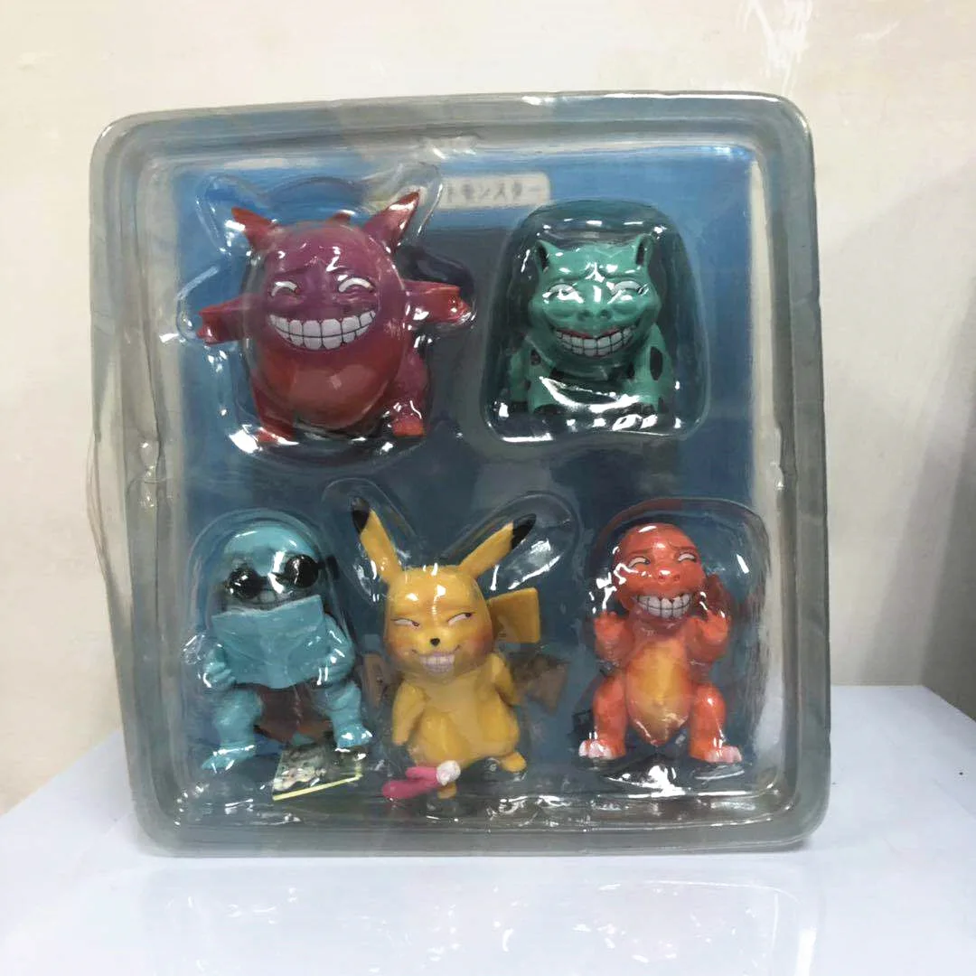 Pet Elf 5-убогий Bulbasaur Squirtle Gengar маленький Огненный Дракон в коробке