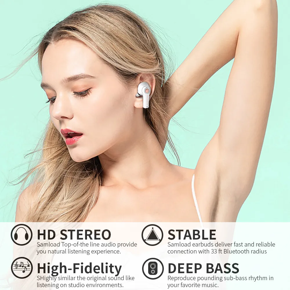 Tws Wireless Earphones Bluetooth 5 0 Microphone Headset Mini In Ear Automatic Pairing Handsfree Headset For Iphone