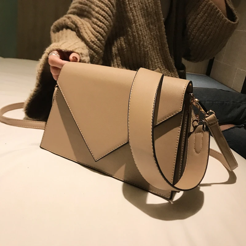 Простые Женские сумки через плечо новые высококачественные кожаные женские дизайнерские сумки европейские Роскошные повседневные квадратные сумки