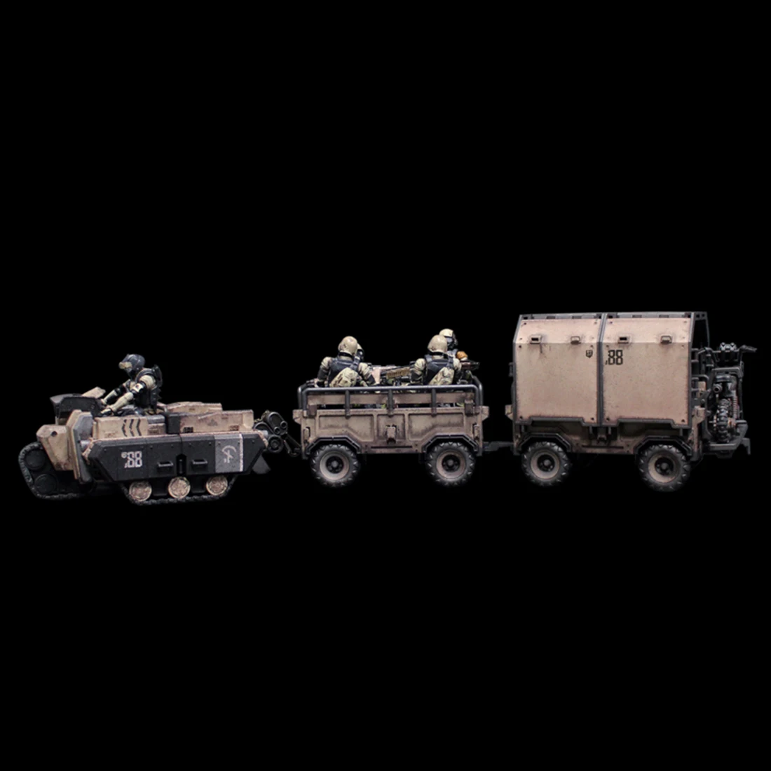 Rowsfire 1:18 10,5 см реалистичные съемные фигурки солдат Модель Коллекция песка инженеров бронированный трейлер набор