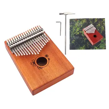 

17 Key Kalimba African Solid Pine Mahogany Thumb Finger Piano Sanza Mbira Calimba Play with Guitar Wood Musical Instruments new