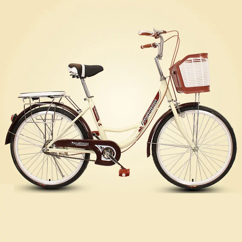 20/24/26 Inches Retro Fixed Gear Bike Handy Commuting Travel Adult Bicycle Lady Student Men And Women