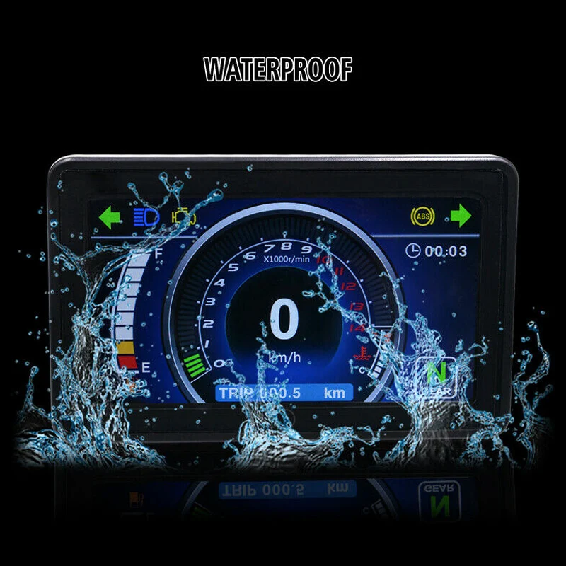 

Motorcycle LCD Screen Speedometer Digital Waterproof Multi-function Odometer V-Best