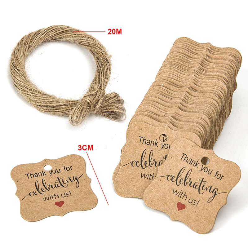 100 Personalised Wedding Favour Gift Tags Thank You Guest Label Suitable for wrapping your gift Can not be customized