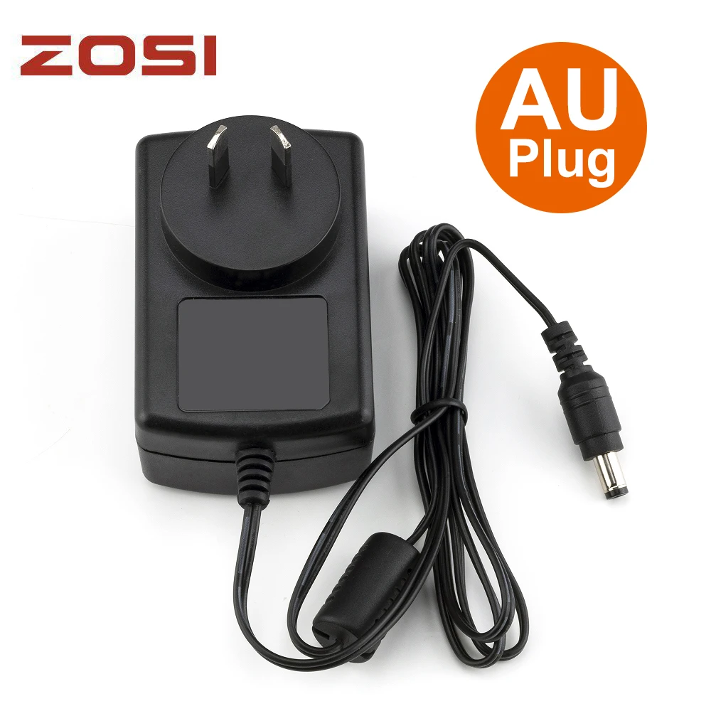 ZOSI, AC, AU, EU, UK, дополнительная вилка, AC 100-240 В, DC 12 В, 2A, адаптер питания, зарядное устройство, светодиодный светильник