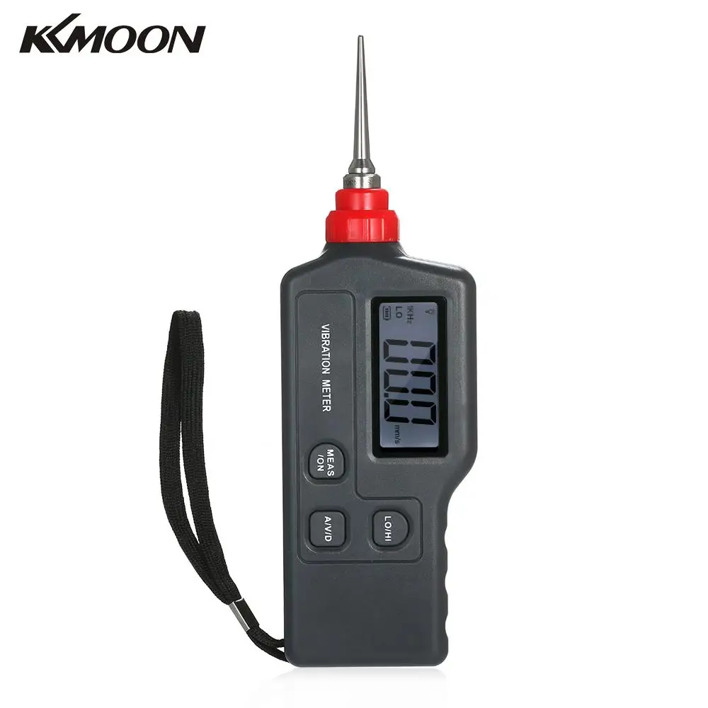 KKMOON портативный цифровой Виброметр анализатор тестер AC выход ускорение/скорость/для измерения вибраций с ЖК-экраном