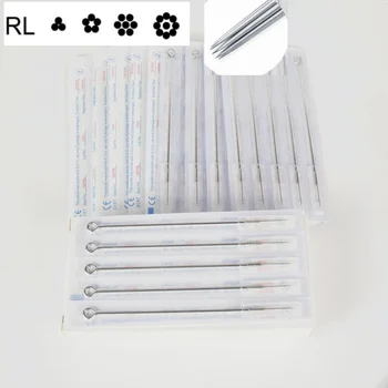 

50 Pieces/Box Disposable Sterile Round Liner Tattoo Needles for Standard Tattoo Machine & Grips 1/3/5/7/9/11/13/15RL