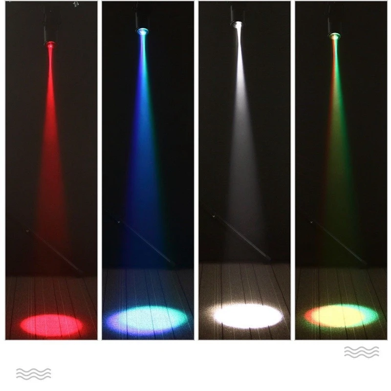 30W RGBW LED Spotlight Stage Light Beam Spotlight Glass Ball Mirror Ball Reflector(US PLUG
