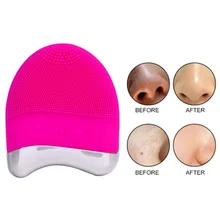 Массажер для глубокой очистки пор, Очищающая щетка для лица, электрическая Очищающая щетка для лица, силиконовый очиститель для лица