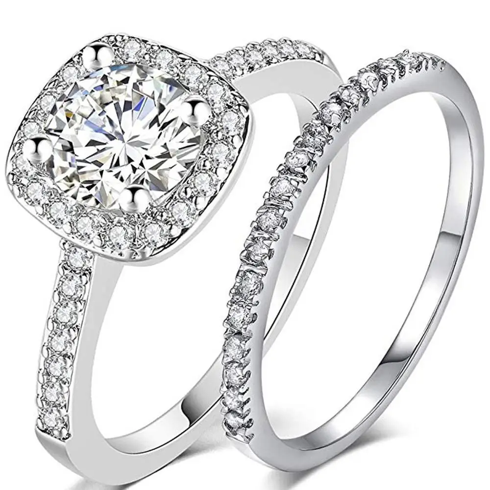 New Fashion Groove Oblique Single Row Rhinestone Rings Women Gold Silver Wedding Engagement Eternity Bridal Ring#D | Украшения и
