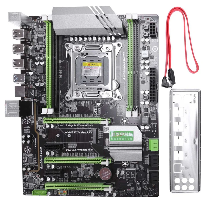 X79T Ddr3 настольных ПК материнская плата Lga 2011 ЦП компьютера 4 канала игровые Поддержка M.2 E5-2680V2 I7 Sata 3,0 Usb 3,0 для Intel B75