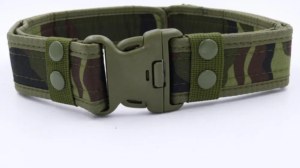 Jungle camouflage Тактический пояс, уличный пояс, роскошный Лесной камуфляж, тактические дизайнерские ремни, Открытый походный крюк для вентилятора, пояс с петлей - Цвет: Jungle camouflage