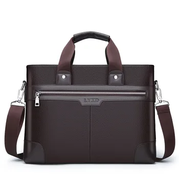 

Men Casual PU leather briefcase High Quality Computer Bag Large Capacity Multi-Function Business Travel Aviation Flight Handbag