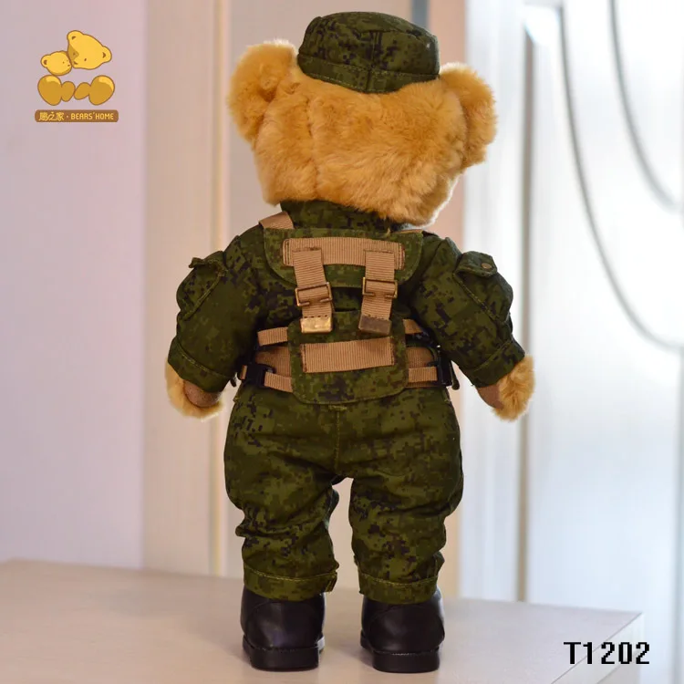 

Bear zhi la casa Plush Doll Soldier Bear Hotel Gift Mascot Customizable Aviation Gift Birthday Gift