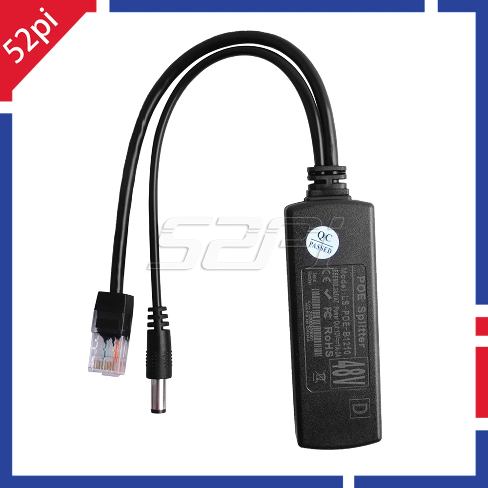 52Pi 48V 12 V PoE Splitter модуля коммутатор питания через Ethernet удлинитель Мощность Over
