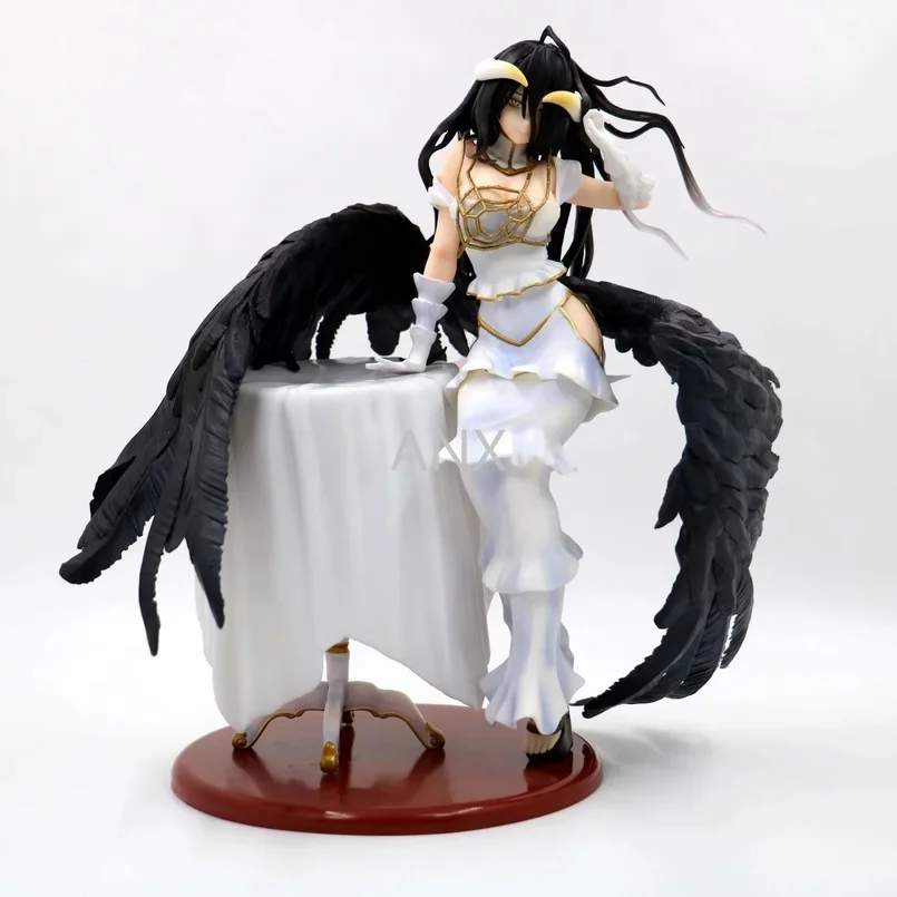

28CM Action Anime Albedo Figure PVC Peripherals Collection Sexy Girl Doll Toys Model Desktop decoration for children gift