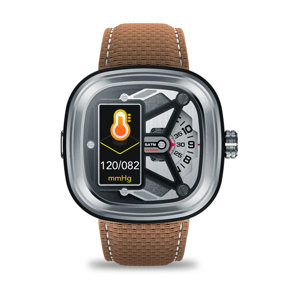 Zeblaze Hybrid 2, двойные Смарт-часы, монитор сердечного ритма, кровяного давления, 5 АТМ, водонепроницаемый фитнес-трекер, спортивные Смарт-часы для мужчин и женщин