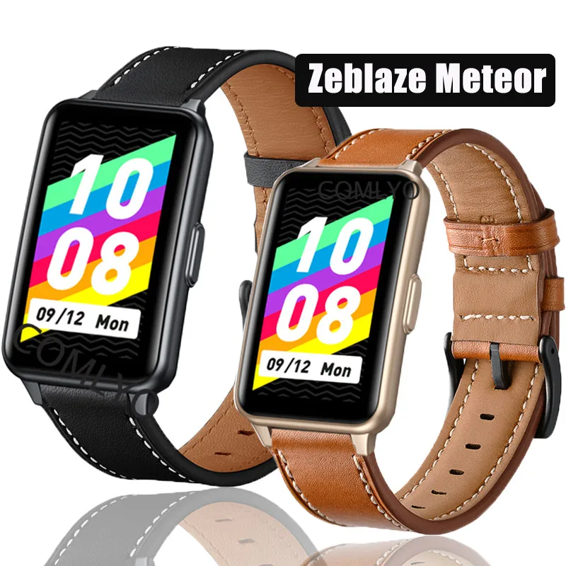 

New Band for Zeblaze Meteor Strap Genuine Leather Soft Smartwatch Bracelet Quick Fit Belt [High Quality]