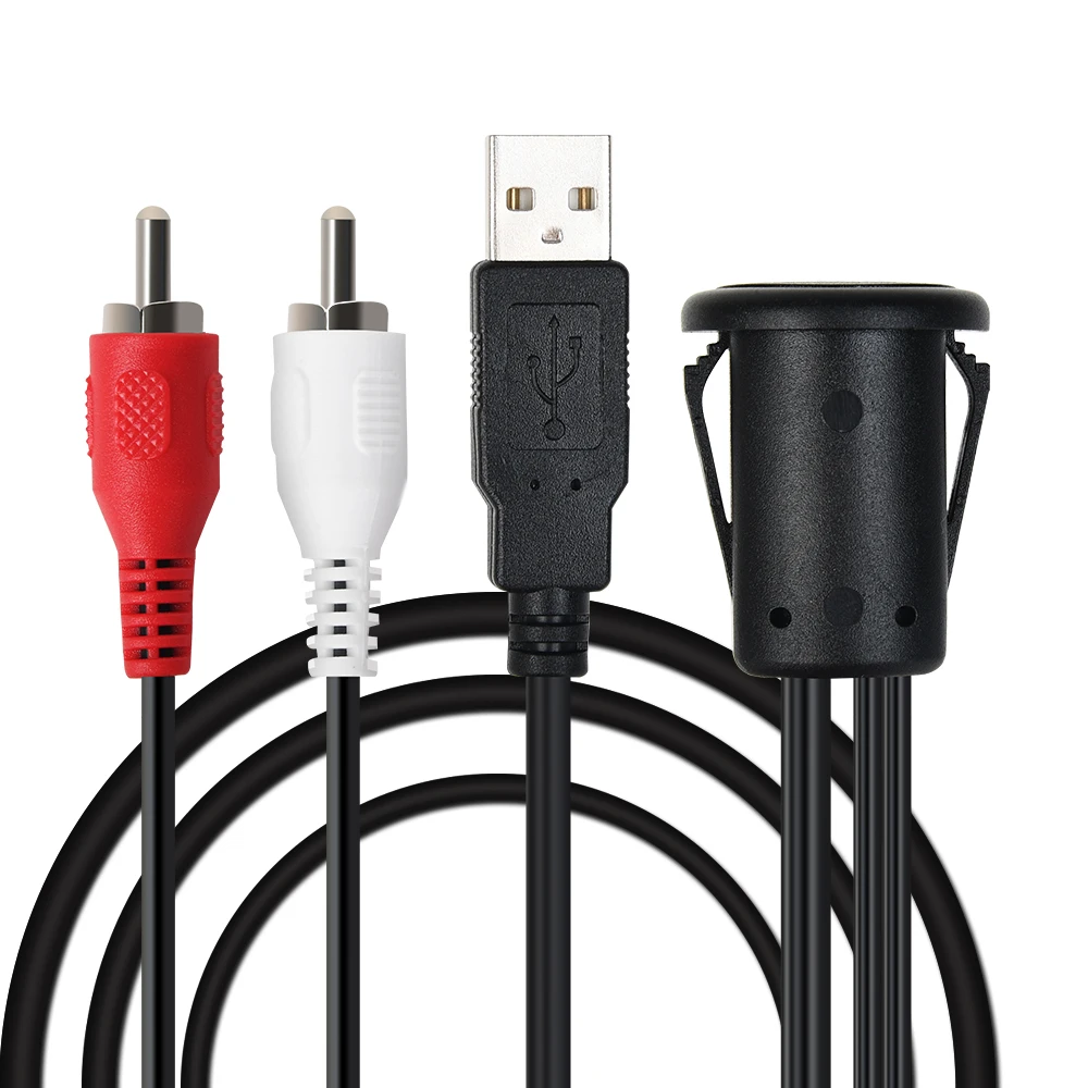 1 2 м USB AUX RCA к 3 5 мм удлинитель для OEM автомобиля Android блок|Мультимедиаплеер авто| |