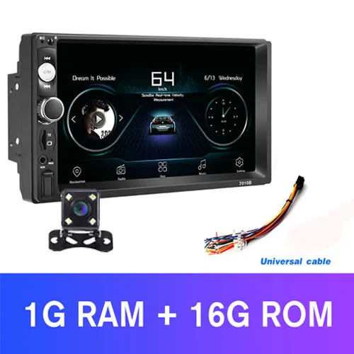 With 4 LED Camera AMPrime аудио стерео Android 2 din автомагнитола 7 ''Мультимедиа gps WIfi магнитофон MirrorLink USB MP5 плеер с тыловой камерой - Цвет: With 4 LED Camera