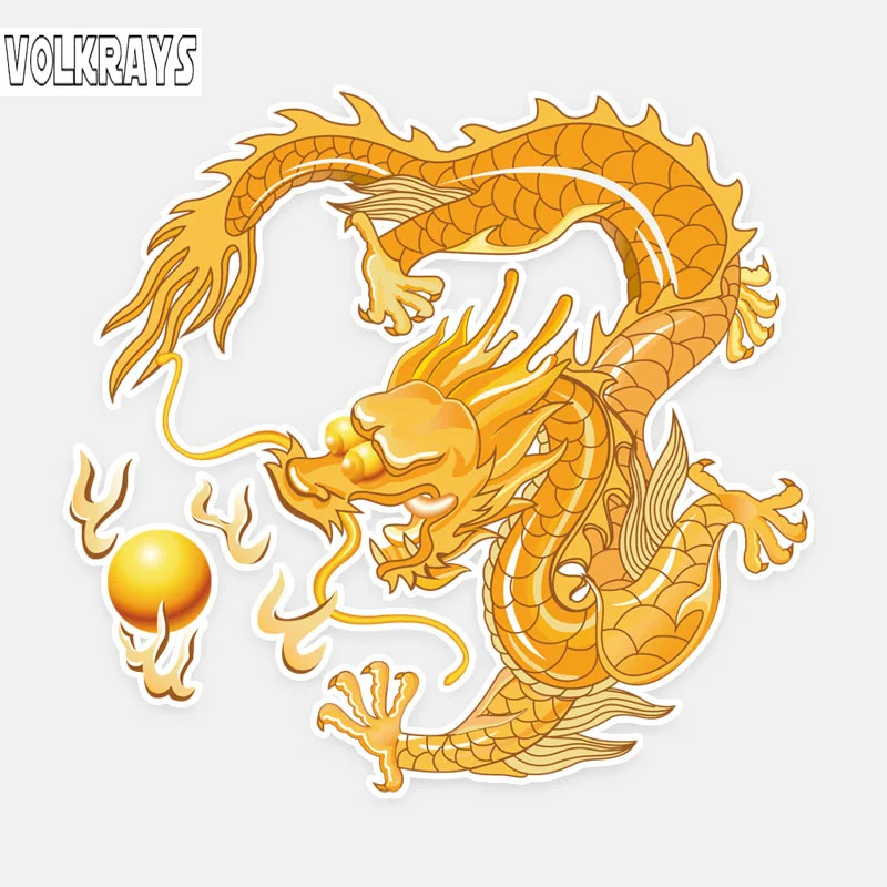 Оригинальная Автомобильная наклейка Volkrays Цветные китайские графические