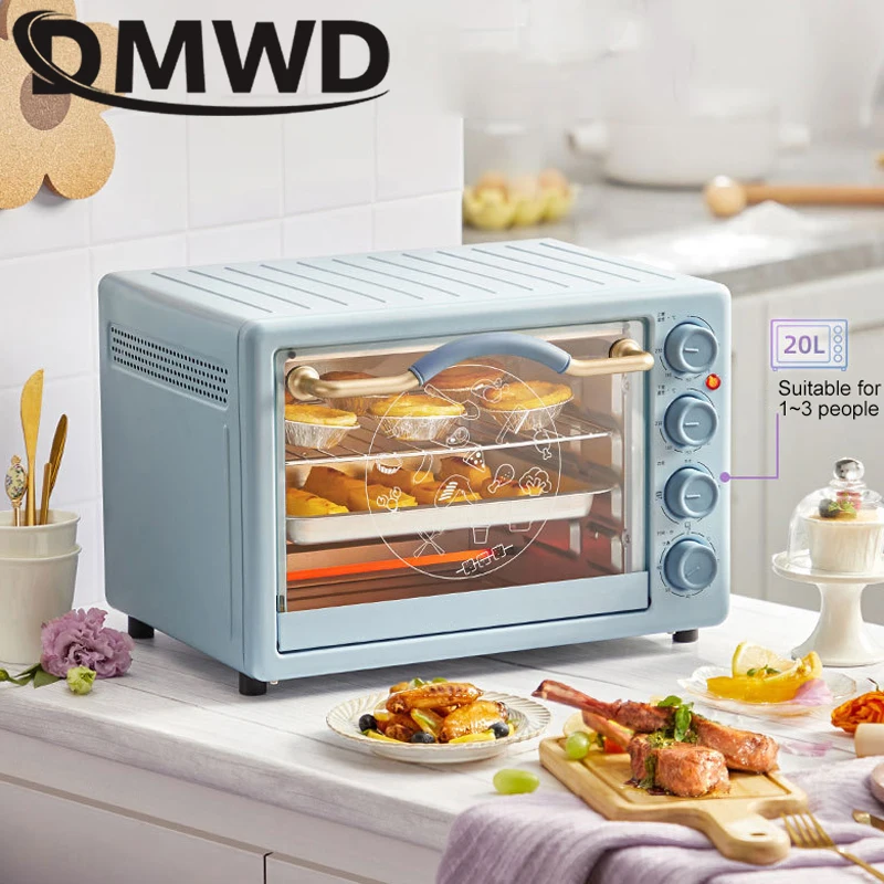 20L Mini Oven Household Multifunctional Baking Pizza Oven Bread Toaster Hot  Air Fryer Bbq Microwave Oven Kitchen Accessories - AliExpress