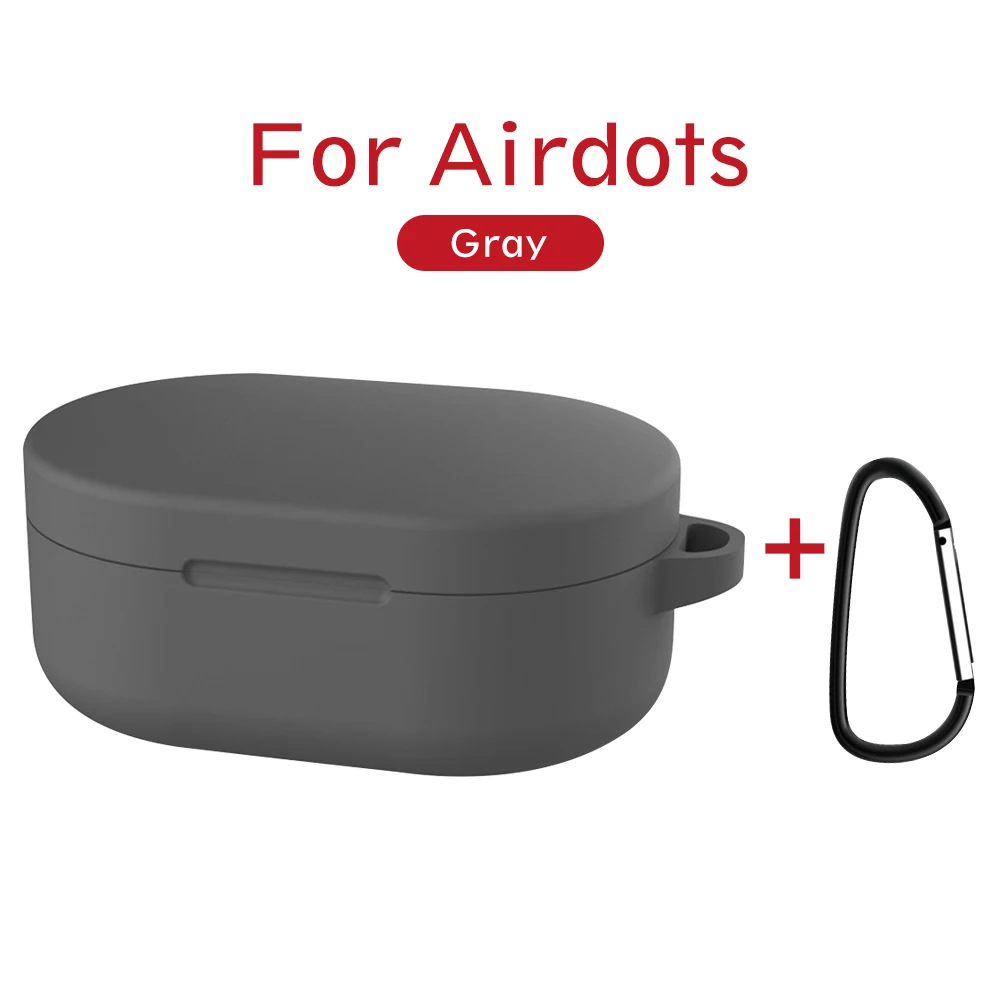 Силиконовый чехол с пряжкой для Red mi AirDots, беспроводной Чехол для наушников с Bluetooth, мягкий чехол для наушников из ТПУ, чехол для зарядки