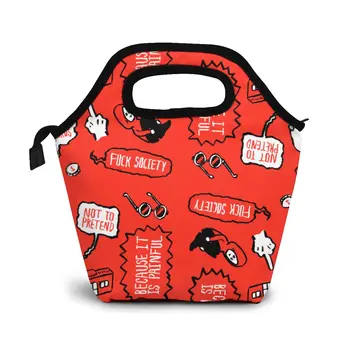 

Mr Robot Lunch Bag Boxes Bags Portable Insulated Picnic Food Box for Women Men