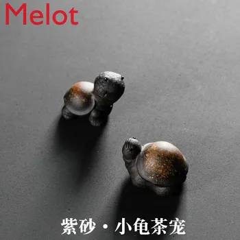 

Turtle Tea Pet Decoration Supportable Purple Sand Mini Tea Set Tea Worm Tea Table Tea Tray Kung Fu Tea Utensils