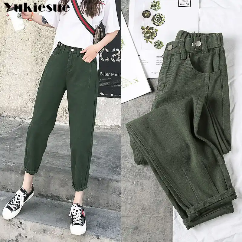 black ripped boyfriend jeans womens