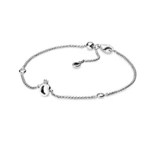 Сверкающая Корона о-образный браслет на цепочке 925 пробы серебряный браслет Корона о-образный браслет подходит для европейских шармов Diy ювелирные изделия