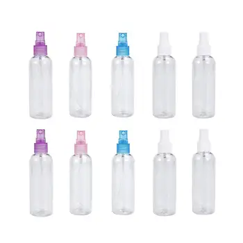 

10Pcs 100ml Refillable Bottles Travel Transparent Plastic Perfume Bottle Atomizer Empty Small Spray Bottle Toxic Free And Safe