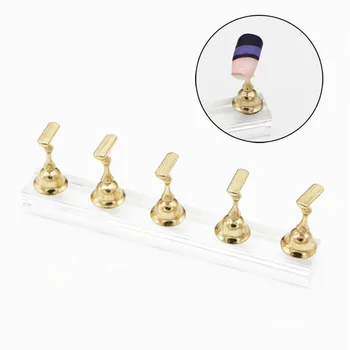 

Newly 10 Pcs False Nail Tips Display Stand Holder Set Magnetic Showing Shelf Practice Nail Tools CTN88