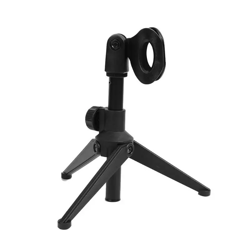 

Adjustable Capacitive Microphone Stand Foldable Tripod MIC Holder w/Clip
