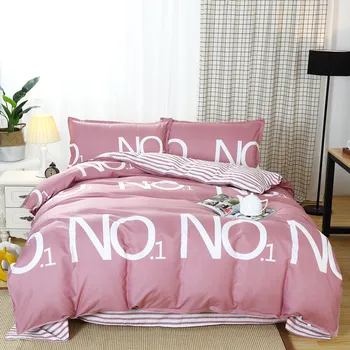 

Bedding Set Pink Nature Soft Duvet Cover Flat Bed Sheet Pillow Cases Full Queen King 220x240cm