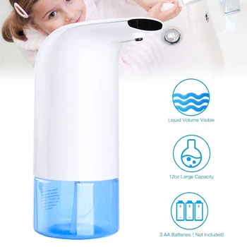 

350ml Touchless Bathroom Dispenser Smart Sensor Liquid Soap Dispenser for Kitchen Hand Free Automatic Soap Dispenser