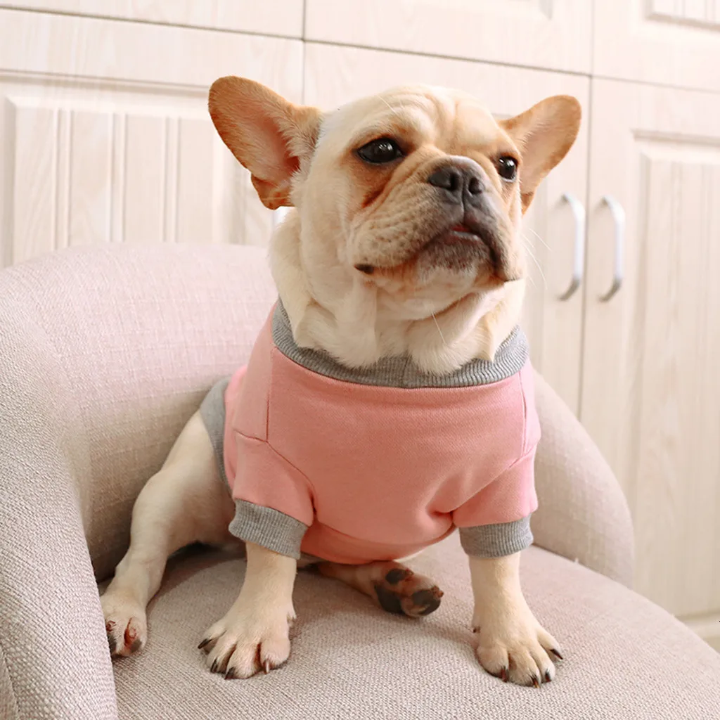 Pet Dog Clothes Fashion Small and medium Pet Fashion Mystery Printed Round Neck Shirt Dog Puppy Suit French Bulldog Perro
