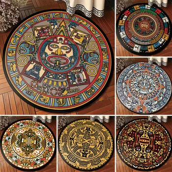 

Ancient primitive era round carpet living room decoration carpet bedroom balcony computer chair study room coffee table mat