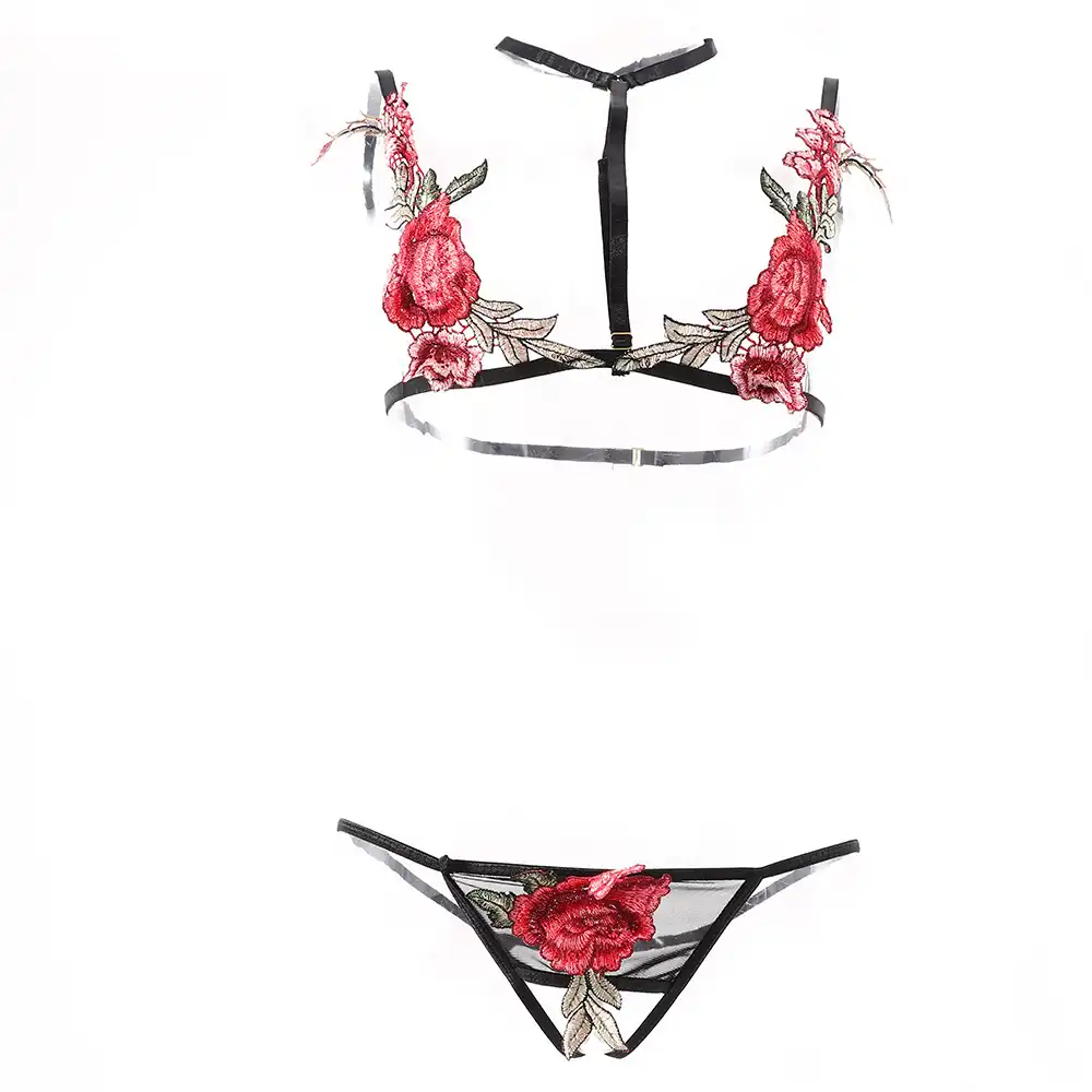 Rose bra and underwear set Clearance