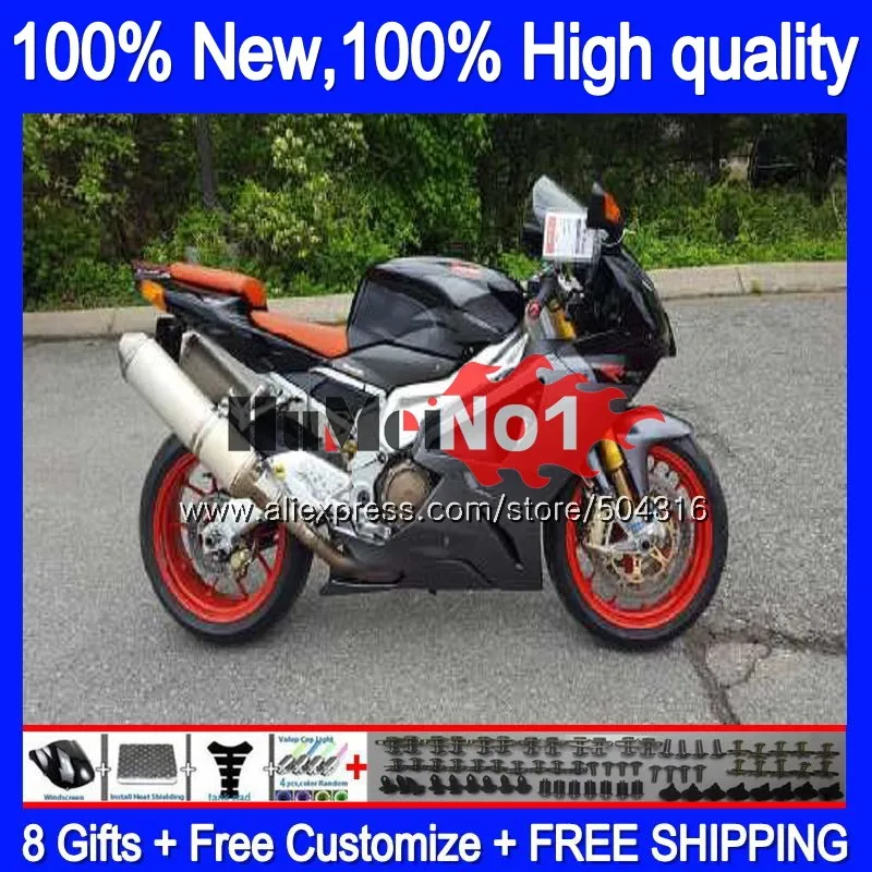 Средства ухода за кожей для Aprilia RSV1000R Mille RV60 RSV1000RR РСВ 1000 8MC. 86 RSV1000 R RR 2003 2004 2005 2006 03 04 05 06 обтекатель серого и черного цветов