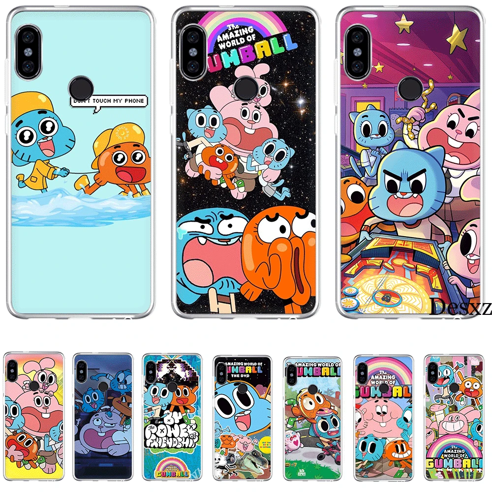 

Mobile Phone Case Tpu For Xiaomi Redmi Note 4 4X 5 5A 6 7 Pro Cover The Amazing World Of Gumball