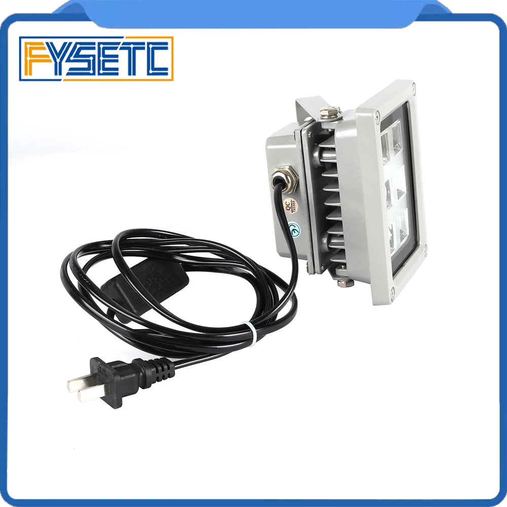 Koop Hoge Kwaliteit 110 260V 405nm UV LED Hars Genezen Licht Lamp voor SLA DLP 3D Printer Lichtgevoelige Accessoires hot koop