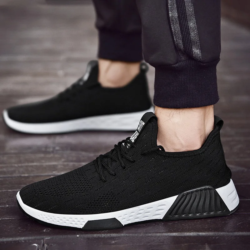 

Oeak Fashion Men Breathable Sneakers Men Vulcanize Shoes Male Air Mesh Lace Up Wear-resistant Casual Shoes Tenis Masculino