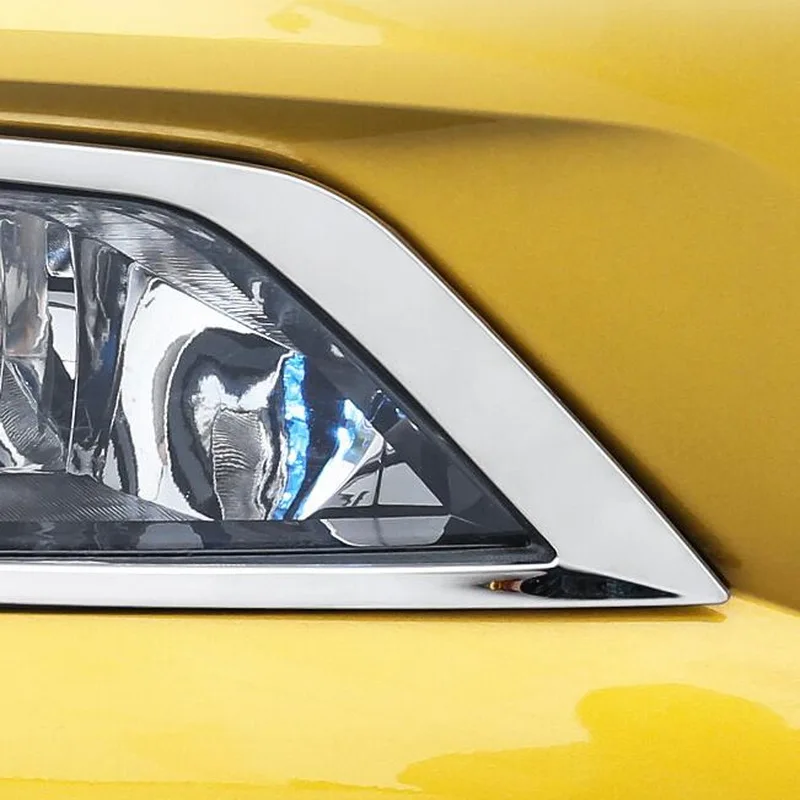 Tonlinker внешний передний противотуманный светильник, чехол, наклейка для Volkswagen POLO, автомобильный Стайлинг, 2 шт., АБС хромированная крышка, наклейка