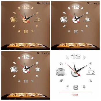 

3D Large Wall Clock Mirror Sticker Big Watch Sticker Home Decor Unique Gift DIY Wall Stickers