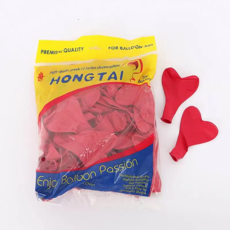 10pcs 10inch Macaron Heart Balloons Happy Birthday Helium Latex Balloon Wedding Party Decoration Event Party Supplies - Цвет: rose